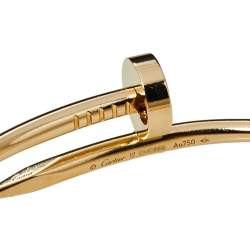 مملوكة مسبقًا Cartier Juste Un Clou 18K Yellow Gold Bracelet 17