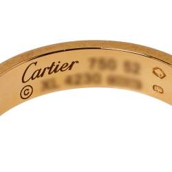 مملوكة مسبقًا خاتم زفاف كارتييه "لوف" حلقة ذهب وردي عيار 18 مقاس 52
