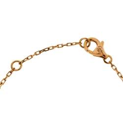 Pre Owned Cartier Double C de Cartier Diamond 18K Rose Gold Bracelet