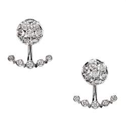 مملوكة مسبقًا Cartier Etincelle De Cartier Diamond 18K White Gold Earrings
