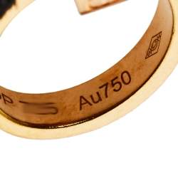 مملوكة مسبقًا Cartier Love 2 Hoops 18K Rose Gold Necklace