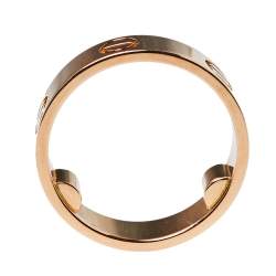 Pre Owned Cartier Love 18K Rose Gold Ring Size 58