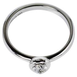 Pre Owned خاتم كارتييه ديامانتس ليغيرس حلية قلب ألماس و ذهب أبيض عيار 18 مقاس 48