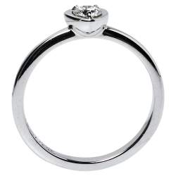 Pre Owned خاتم كارتييه ديامانتس ليغيرس حلية قلب ألماس و ذهب أبيض عيار 18 مقاس 48