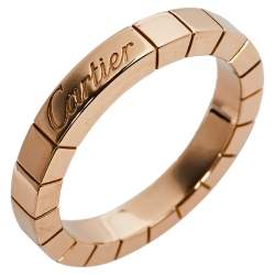 مملوكة مسبقًا خاتم كارتييه لانيريس ذهب وردي عيار 18 مقاس 49