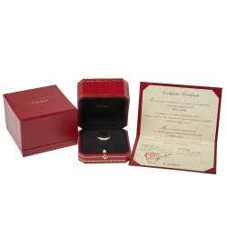 Pre Owned خاتم كارتييه لوف ذهب أبيض عيار 18 مقاس 63