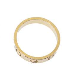 مملوكة مسبقًا Cartier Love 18K Yellow Gold Narrow Wedding Band Ring Size 47
