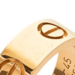 Pre Owned خاتم كارتييه لوف ذهب وردي عيار 18 مقاس 45