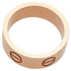 Pre Owned خاتم كارتييه لوف ذهب وردي عيار 18 مقاس 45