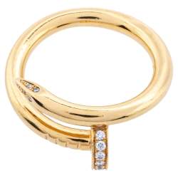 مملوكة مسبقًا خاتم كارتييه "جوست أون كلو" ألماس و ذهب أصفر عيار 18 مقاس 53