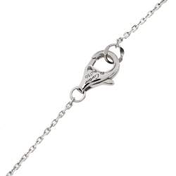 Pre Owned Cartier Caresse D'Orchidees Diamond 18K White Gold Small Model Necklace
