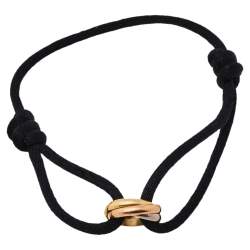 Pre Owned Cartier Trinity de Cartier 18K Three Tone Gold Adjustable Cord Bracelet