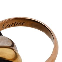 Pre Owned Cartier Trinity de Cartier 18K Three Tone Gold Adjustable Cord Bracelet
