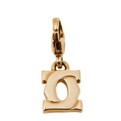Pre Owned Cartier Mini Double C 18K Yellow Gold Charm