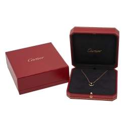 Cartier Amulette de Cartier Diamond Onyx 18K Rose Gold Necklace XS