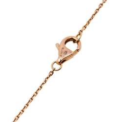 Cartier Amulette de Cartier Diamond Onyx 18K Rose Gold Necklace XS