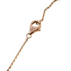 Cartier Amulette de Cartier Diamond Onyx 18K Rose Gold Necklace XS