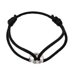 مملوكة مسبقًا Cartier Love 18K White Gold Adjustable Cord Bracelet