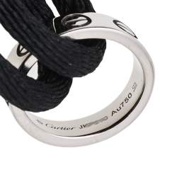 مملوكة مسبقًا Cartier Love 18K White Gold Adjustable Cord Bracelet