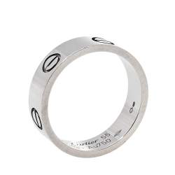 Cartier Love 18K White Gold Ring Size 55 Cartier TLC