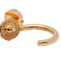 مملوكة مسبقًا Cartier Juste Un Clou 18K Rose Gold Hoop Earrings