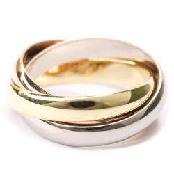 مملوكة مسبقًا Cartier Trinity 18K Yellow Gold, Rose Gold, White Gold Ring Size EU 52 