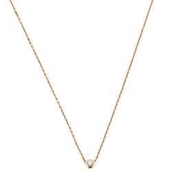 Pre Owned Cartier Diamants Legers Diamond 18K Rose Gold Necklace XS