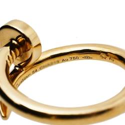 مملوكة مسبقًا Cartier Juste Un Clou 18K Yellow Gold Ring Size 54