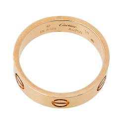 مملوكة مسبقًا خاتم كارتييه "لوف" حلقة ذهب  وردي عيار 18 مقاس 58