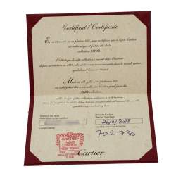 Pre Owned Cartier Love 18K White Gold Band Ring Size 54