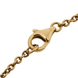 Pre Owned Cartier Love Interlocking 2 Hoops 18K Yellow Gold Bracelet