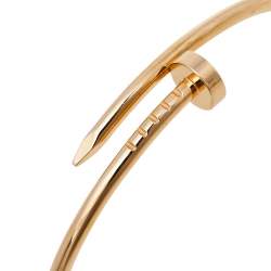 Pre Owned Cartier  Juste Un Clou 18K Rose Gold Bracelet SM 16