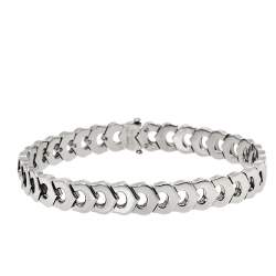 Pre Owned Cartier C de Cartier 18K White Gold Bracelet