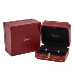 Pre Owned Cartier Love 18K Rose Gold Hoop Earrings