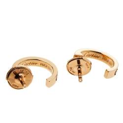 Pre Owned Cartier Love 18K Rose Gold Hoop Earrings