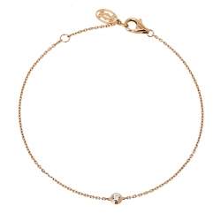 Pre Owned Cartier Diamants Legers 18K Rose Gold Bracelet XS