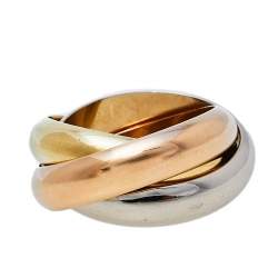 مملوكة مسبقًا خاتم كارتييه ترينيتي ذهب ثلاثي اللون عيار 18 مقاس 48