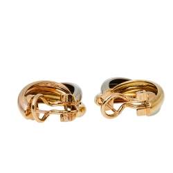 مملوكة مسبقًا Cartier Trinity 18K Three Tone Gold Hoop Earrings