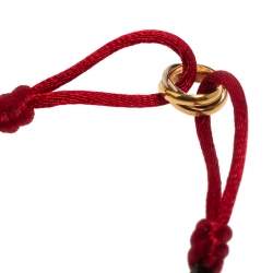 مملوكة مسبقًا Cartier Trinity 18K Three Tone Gold Adjustable Cord Bracelet