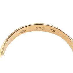 Pre Owned Cartier Les Must De Cartier Trinity 18K Yellow White Rose Gold Ring Size EU 52