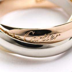 مملوكة مسبقًا Cartier Les Must De Cartier Trinity 18K Yellow, Rose, White Gold Ring Size EU 51