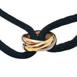 Pre Owned سوار كارتييه ترينيتي حبل قابل للضبط ذهب ثلاثي اللون عيار 18