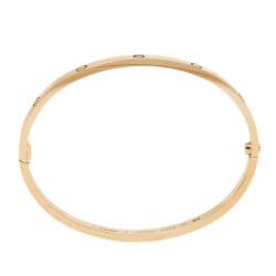 ممل وكة مسبقًا سوار كارتييه "لوف" رفيع ألماس و ذهب وردي عيار 18 مقاس 17