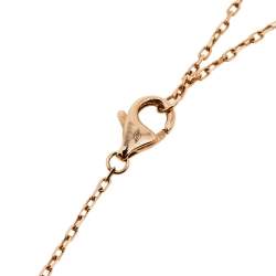 Pre Owned  قلادة كارتييه ترينيتي ألماس ذهب عيار 18 قيراط بثلاث ألوان