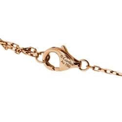 Pre Owned  قلادة كارتييه ترينيتي ألماس ذهب عيار 18 قيراط بثلاث ألوان