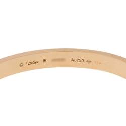 مملوكة مسبقًا سوار كارتييه لوف ذهب وردي عيار 18 16