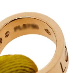 مملوكة مسبقًا Cartier Love Charity Diamond 18K Rose Gold Adjustable Cord Bracelet