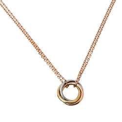 مملوكة مسبقًا Cartier Trinity 18K Three Tone Gold Necklace