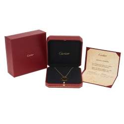 Pre Owned قلادة كارتييه لوف دلاية ذهب أصفر عيار 18
