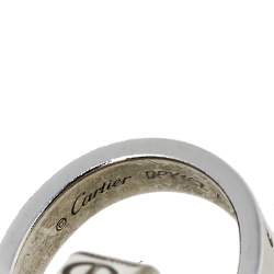 Pre Owned Cartier Love Interlocking Loop 18K White Gold Necklace